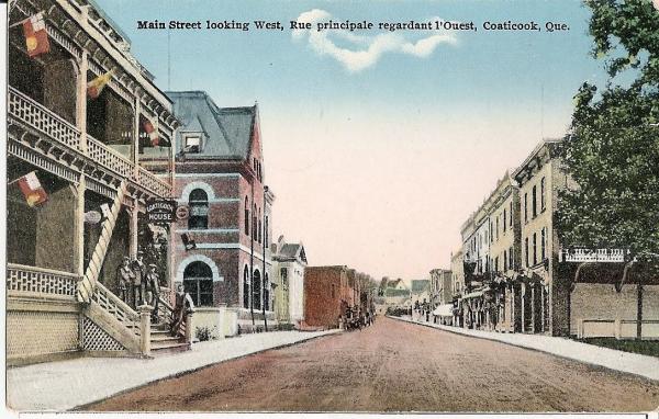 Rue Main  au début des années 1900